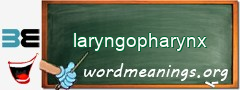 WordMeaning blackboard for laryngopharynx